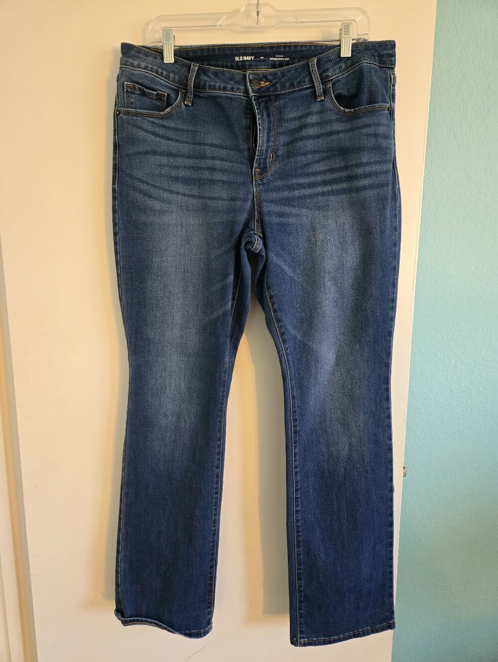 Old Navy Blue Kicker Boot-cut Jeans Size 14